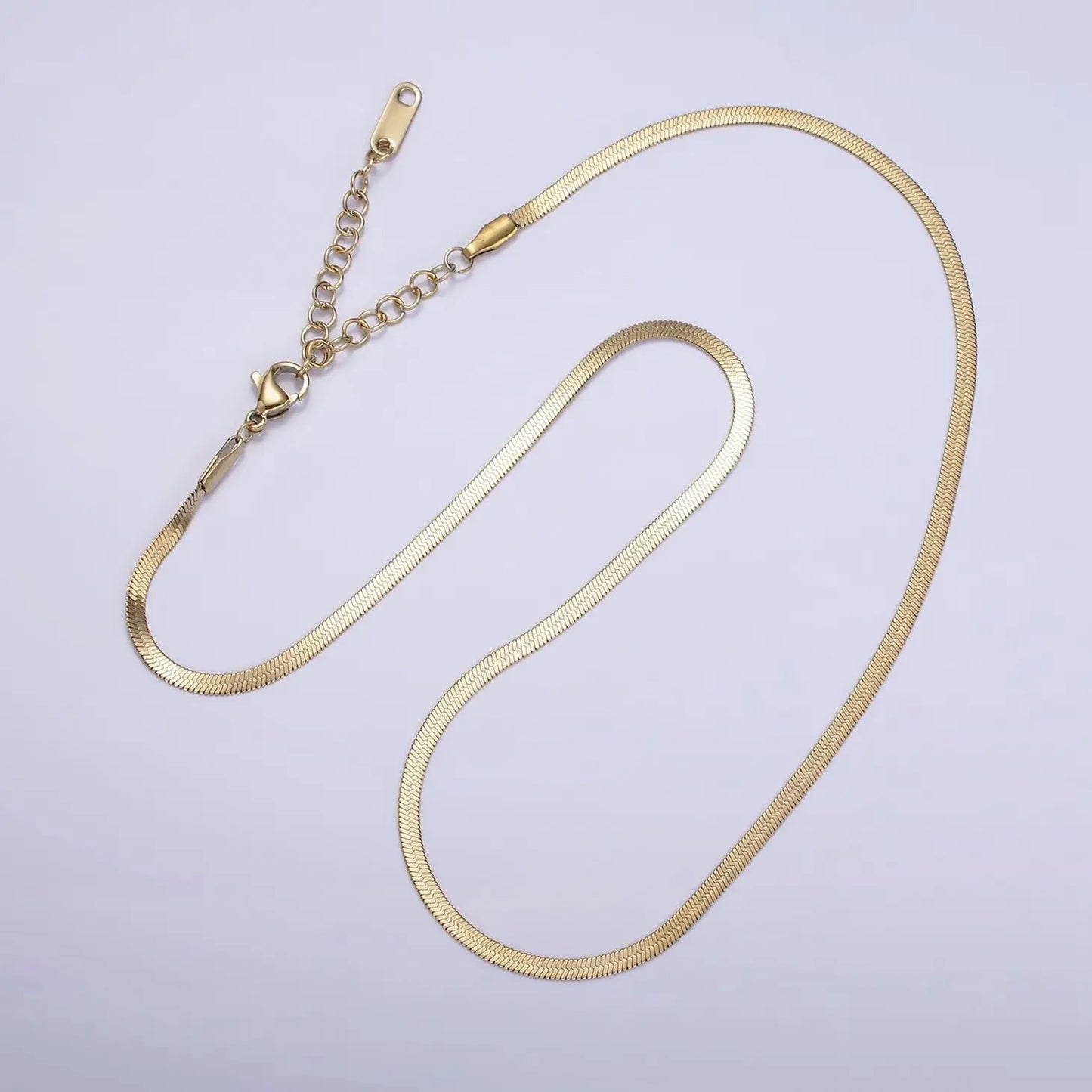 Herringbone Chain Choker Necklace