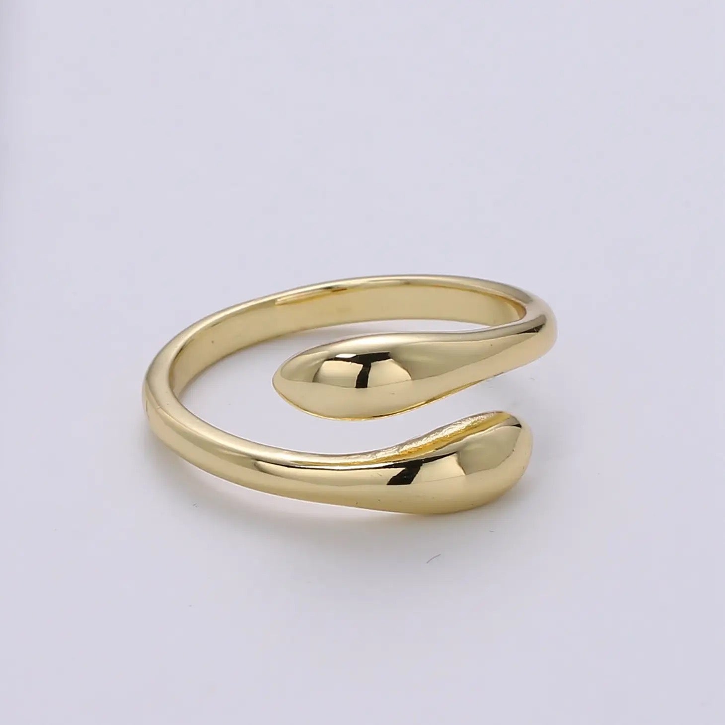 Gold Filled Double Head Snake Ring