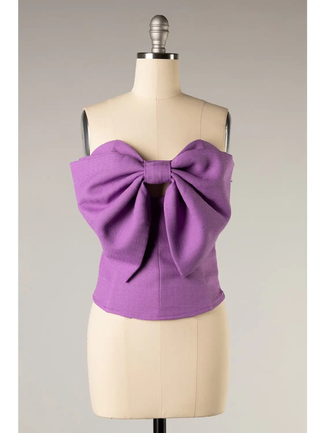 Strapless Large Bow Top