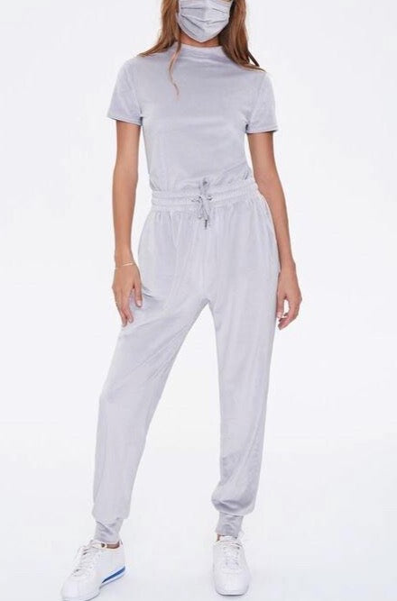Knit three-piece set