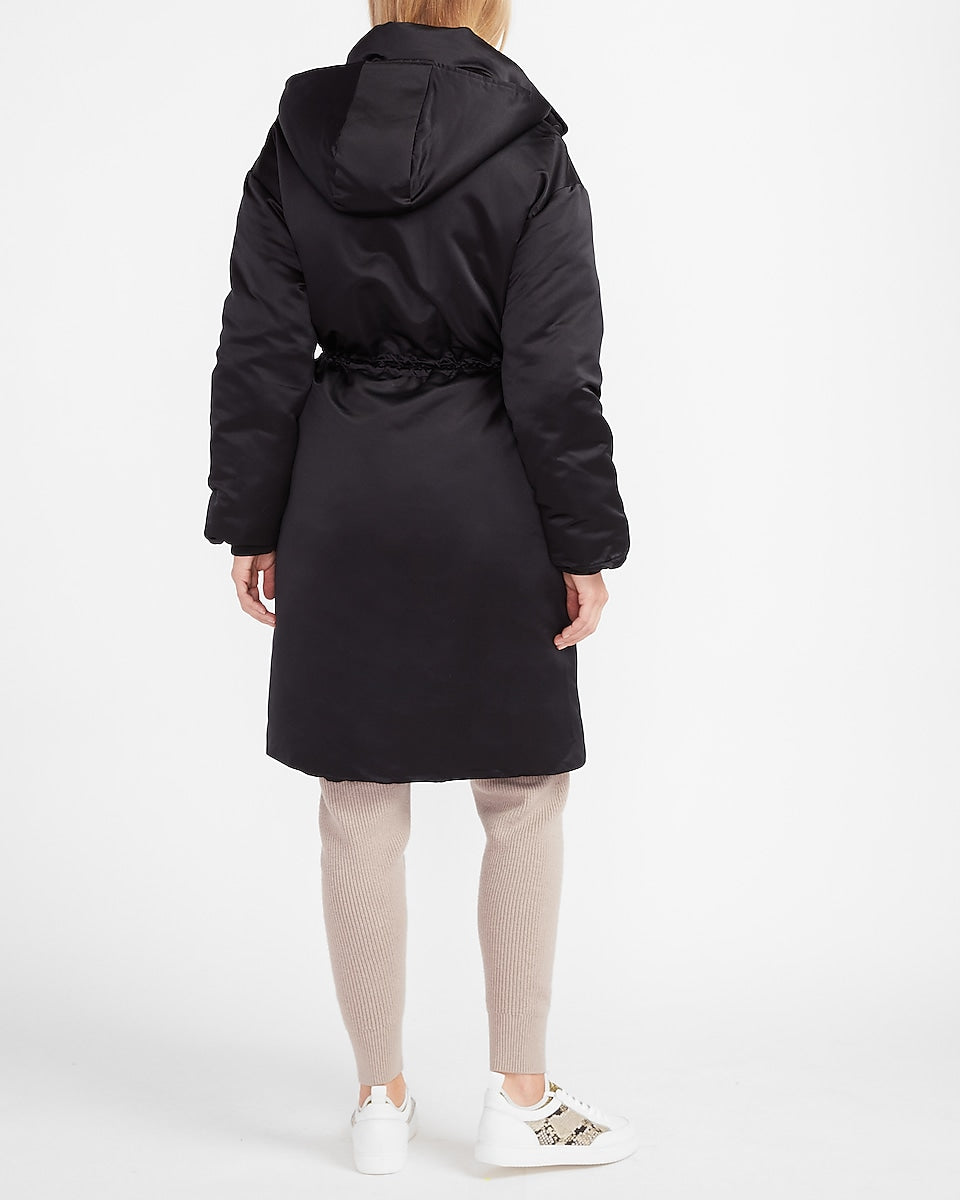 Satin Puffer Coat