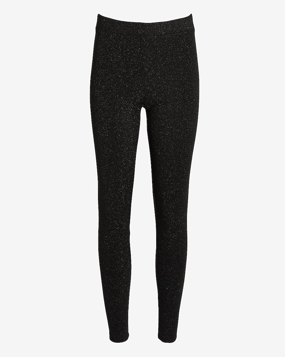 High Waisted Metallic Leggings