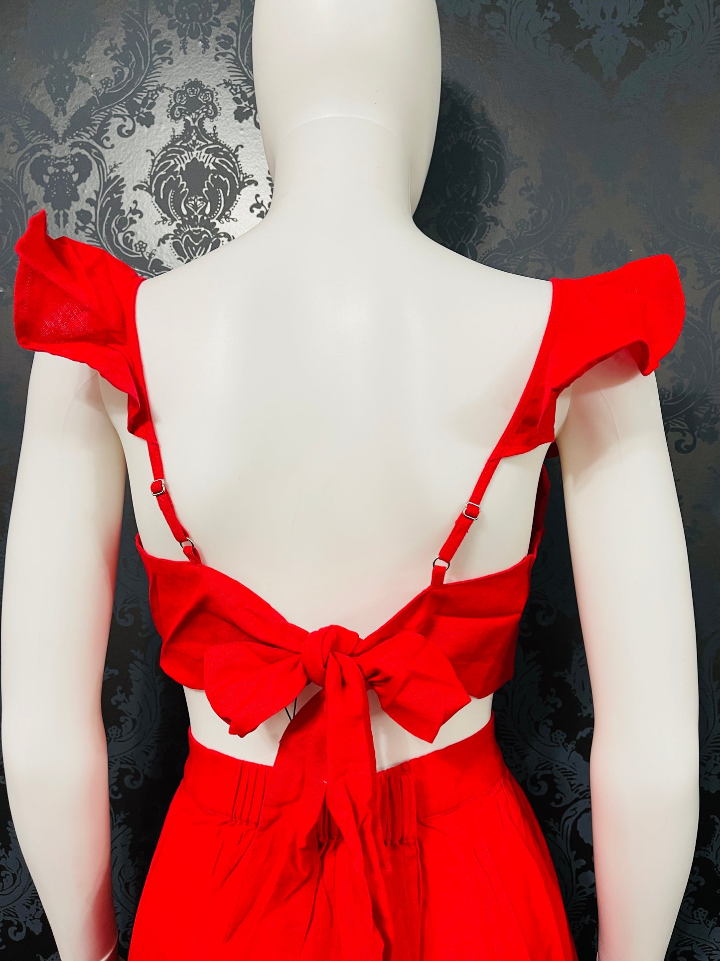 Lovely Red Skirt Set
