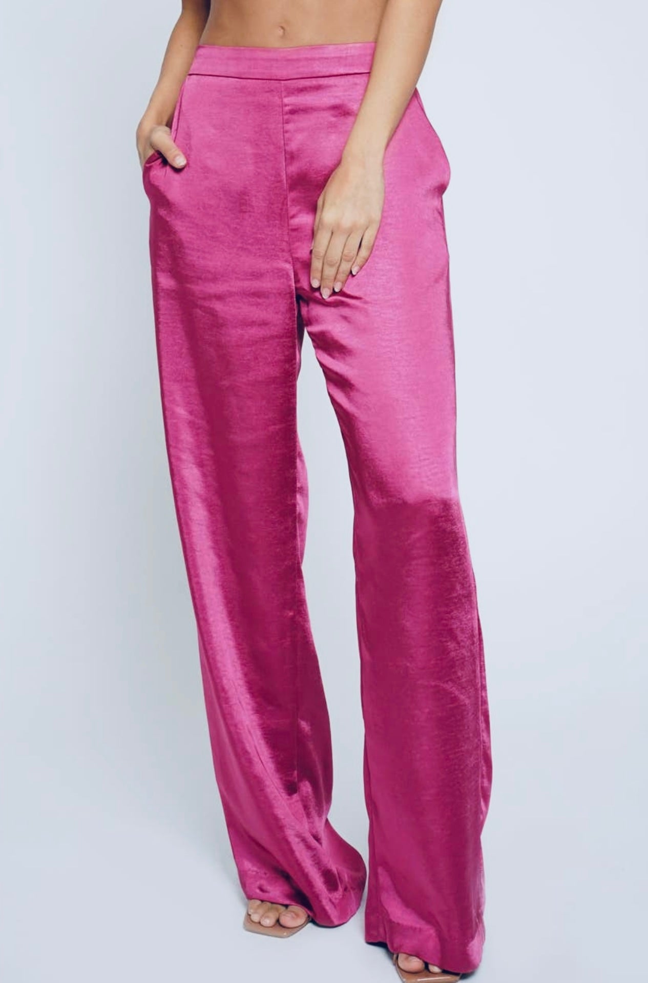 Satin Pull-On Trouser