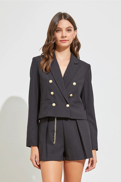 Button Detail Blazer