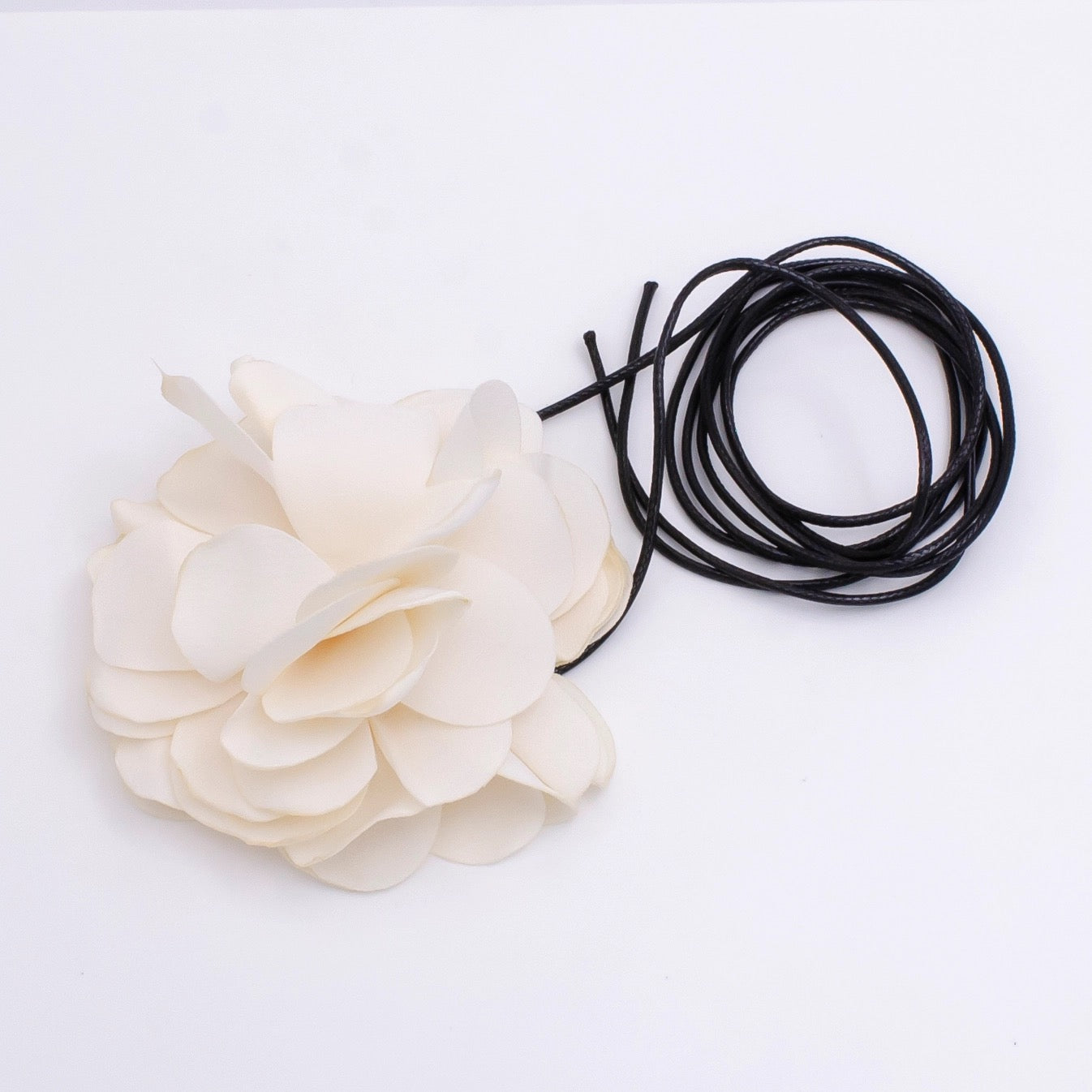 Large Rose Flower Choker Necklace