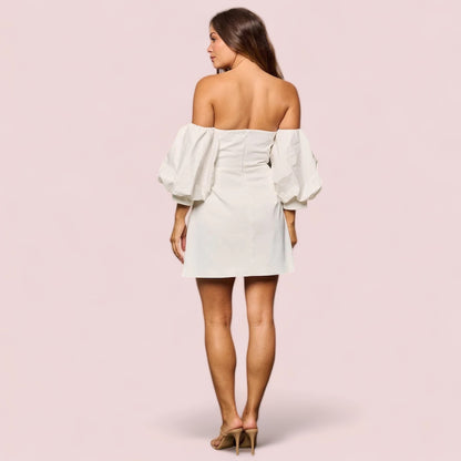 WOMEN'S OFF-SHOULDER MINI DRESS