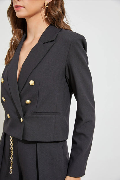 Button Detail Blazer