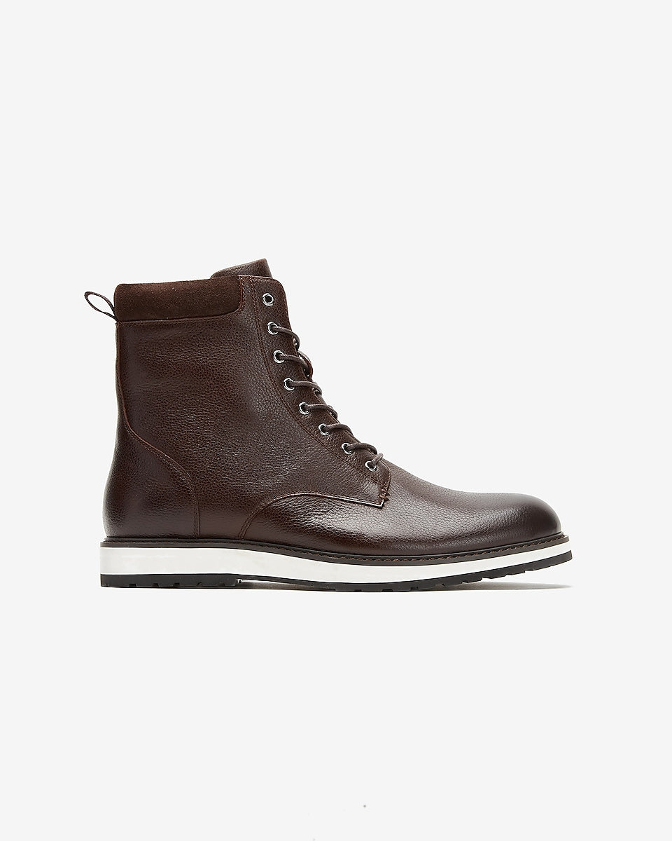 Leather Sneaker Boot