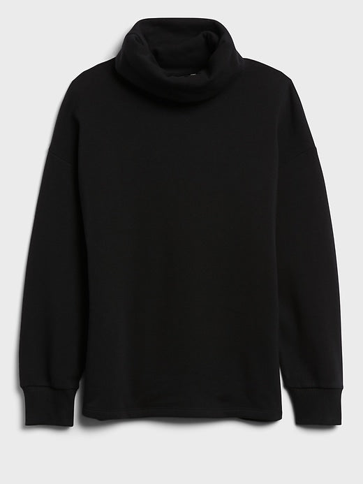 French Terry Funnel-Neck Sweatshirt