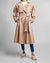 Belted Pleated Trench Coat