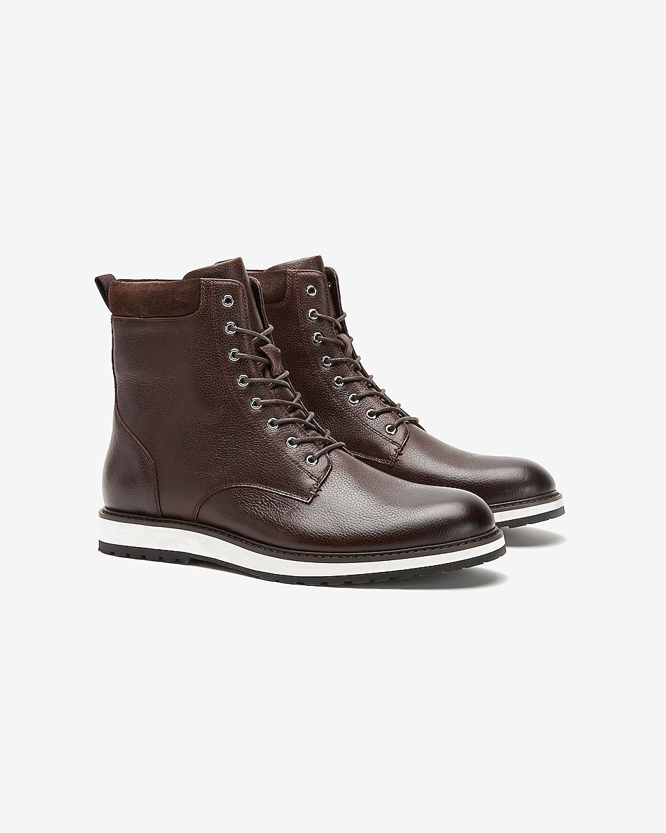 Leather Sneaker Boot