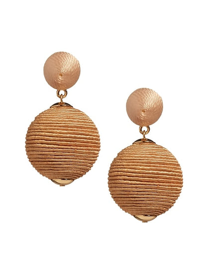 Two-Tone Drop Earrings