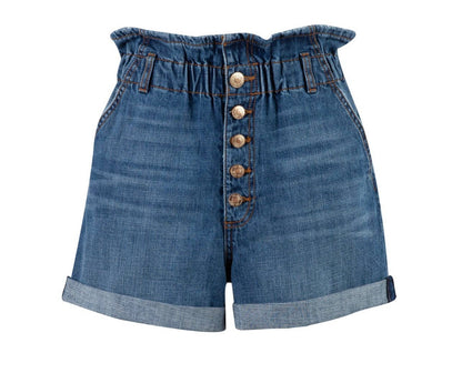 Ruffle-trimmed waistband Shorts
