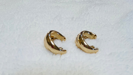 Thick Double Hoop Earrings