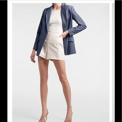 Belted Peak Label Blazer